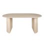 Giles eettafel 180 cm keramiek - naturel