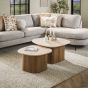 Fintan salontafel set van 2 - keramiek travertine