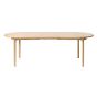 Leif eiken tafelblad - 45 x 100 cm - naturel