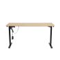 Verstelbaar bureau met verlichting - naturel