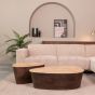 Ravi salontafel mangohout 70x50x37 cm - espresso
