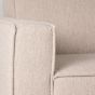 Bank Kay 2,5-zits boucle + ottomane - naturel