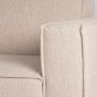 Kay hoekbank bouclé naturel links