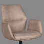 Mellow eetkamerstoel micro suede - taupe