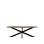 Zane eettafel 190x100x76 cm - espresso mangohout