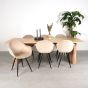 Jule eettafel 210x100x75cm - naturel