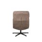 Alvar fauteuil micro suede + hocker - taupe