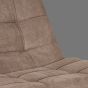 Alvar fauteuil micro suede + hocker - taupe