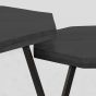 Figure salontafel mangohout 70 cm - zwart