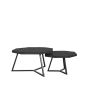 Figure salontafel mangohout 70 cm - zwart