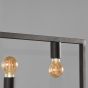 Quadrato hanglamp 135x10x130 cm metaal zwart
