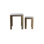 Oxe sidetable set van 2 - antiek brons