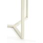Retiro pilaar Ø40x100 cm - rib glas/crème