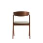 Alosno eetkamerstoel - hout bruin+beige