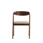 Alosno eetkamerstoel - hout bruin+beige