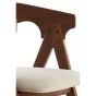 Alosno eetkamerstoel - hout bruin+beige