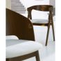 Alosno eetkamerstoel - hout bruin+beige