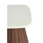 Okato bijzettafel 45x45x35 cm - crème+hout bruin