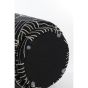 Davone poef Ø40x44 cm - zwart/wit