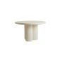 Mizuho eettafel Ø130x78 cm - crème