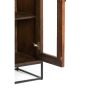 Lilian wandkast half open 75x40x200 cm hout - bruin