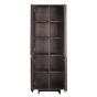 Lavinio wandkast 75x45x200 cm hout - donkerbruin