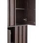 Lavinio wandkast 75x45x200 cm hout - donkerbruin