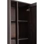 Lavinio wandkast 75x45x200 cm hout - donkerbruin