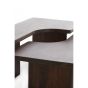 Crato salontafel set van 2 acacia hout - donkerbruin