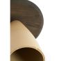 Ocana bijzettafel ø45x50 cm hout - bruin+mat beige