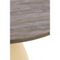 Ocana salontafel ø80x40 cm hout olie - bruin+mat beige