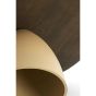 Ocana salontafel ø80x40 cm hout olie - bruin+mat beige