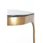 Avi salontafel set van 2 glas - smoke+antiek brons