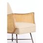 Fiora fauteuil rotan - beige+naturel