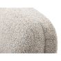 Khan fauteuil met voetensteun - off white