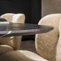 Marco eettafel 215 cm deens ovaal - zwart marmer look