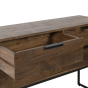 Meave sidetable 120x40x80 cm hout mat donkerbruin van het woonmerk Light&Living