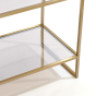 Mariki kast 110x40x180 cm bruin glas/ licht goud van het woonmerk Light&Living