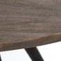 Turi eettafel Ø120x76 cm donkerbruin/zwart van het woonmerk Light&Living