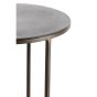 Talca bijzettafel set van 2 Ø41x46+Ø49x52 cm - donkerbruin