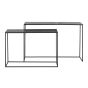 Boca sidetable set van 2 - antiek mat zwart