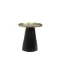Popeta ronde bijzettafel Ø50 cm - antiek brons/zwart