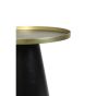 Popeta ronde bijzettafel Ø50 cm - antiek brons/zwart