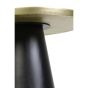 Popeta ronde bijzettafel Ø50 cm - antiek brons/zwart