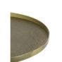 Popeta ronde bijzettafel Ø50 cm - antiek brons/zwart