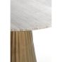 Rianne ronde eettafel Ø100 cm - marmer bruin/antiek brons