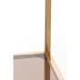 Lusako stellingkast - glas bruin/licht goud