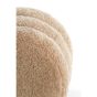 Jobbi poef Ø40x45 cm - beige+mat zwart
