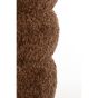 Jobbi poef Ø40 cm - bruin/mat zwart