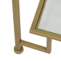 Sutera kast open 90x39x174 cm glas helder/goud van het woonmerk Light&Living